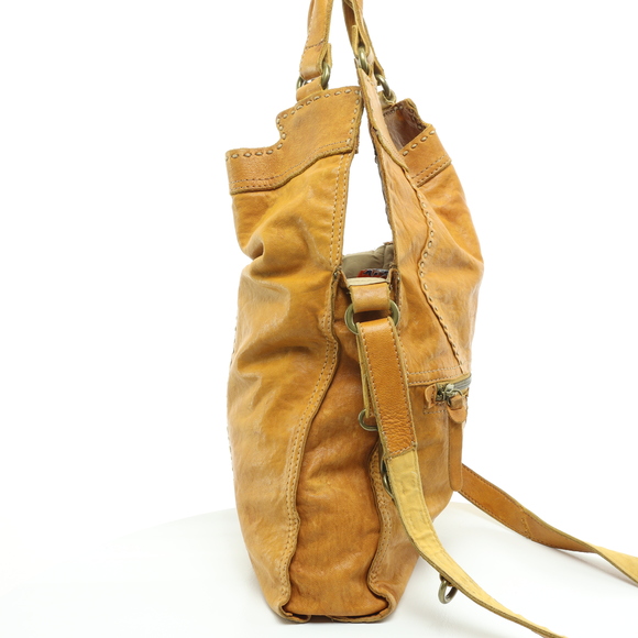 Lucky Brand Abbey Road Handbag Crossbody Purse Leather 19x11x3 Brown - Picture 6 of 16